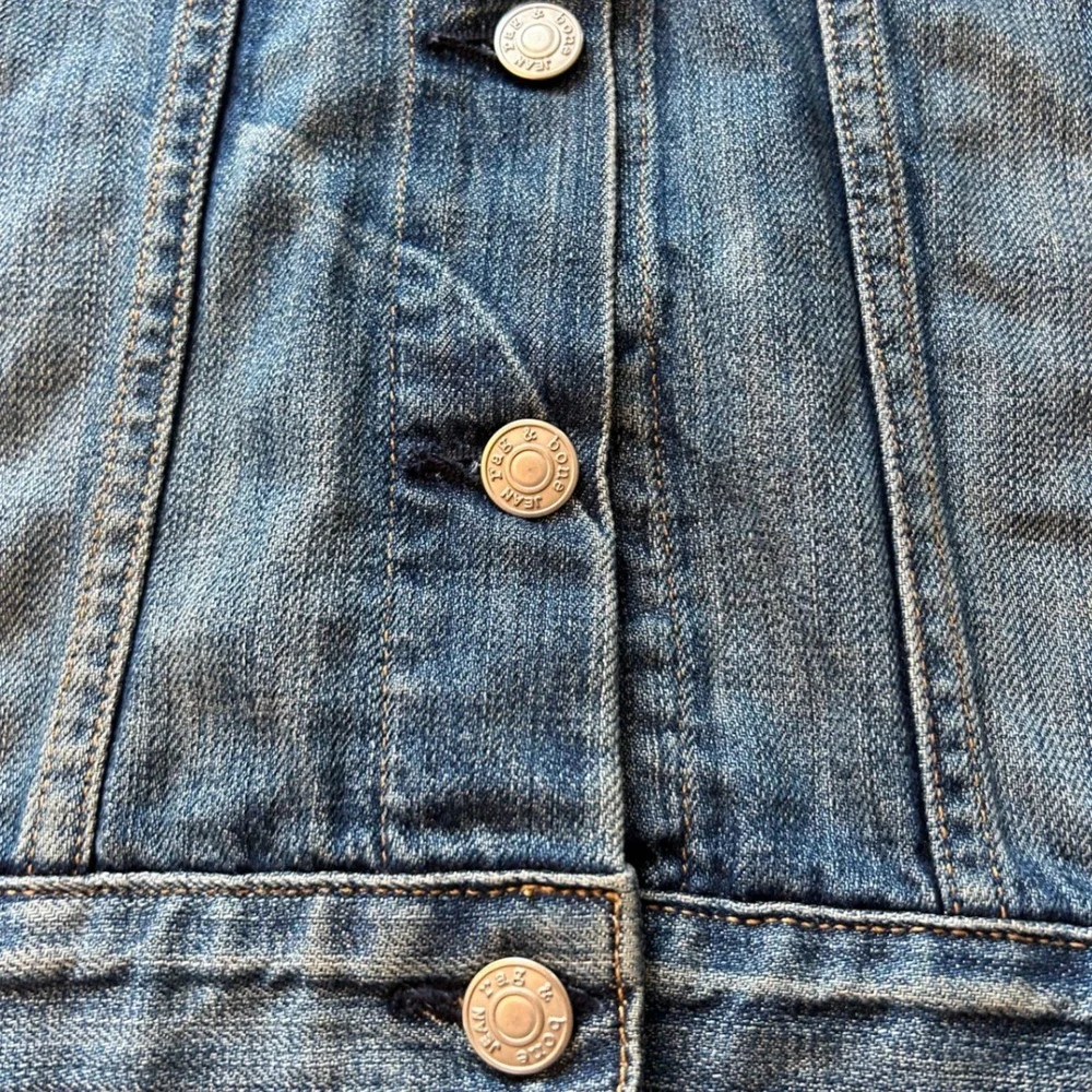Rag & Bone JEAN Mixed Media Hooded Denim Jacket Blue Gray Knit Sleeve Womens M